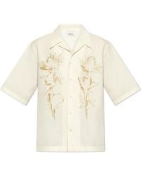 McQueen - Graphic Printed Short Sleeved Shirt - Lyst