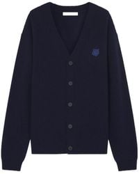 Maison Kitsuné - Maison Kitsuné Bold Fox Head Patch Knitted Cardigan - Lyst