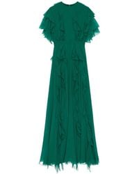 Givenchy - Long Ruffled Dress - Lyst