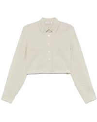 Low Classic - Pocket Cropped Shirt - Lyst