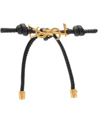 Saint Laurent - Cassandre Cord Bracelet - Lyst
