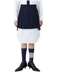 Thom Browne - Pleated Mini Skirt - Lyst