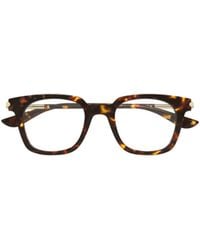 McQueen - Eyewear Square Frame Glasses - Lyst