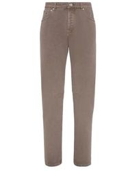 Brunello Cucinelli - Leisure Five-Pocket Cotton Jeans - Lyst
