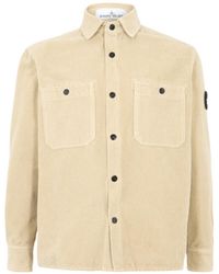 Stone Island - Corduroy Structured Overshirt - Lyst