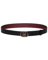 Gucci - Interlocking G Buckle Belt - Lyst
