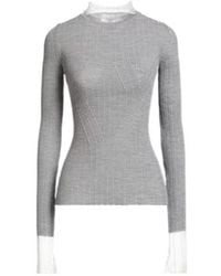 Sportmax - Lightweight Long-Sleeve Turtleneck Knit Top - Lyst