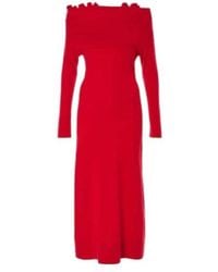 Altuzarra - Lunaire Off-Shoulder Cashmere Gown - Lyst
