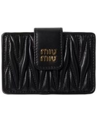 Miu Miu - Logo-Lettering Wallet - Lyst