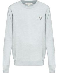 Maison Kitsuné - Maison Kitsuné Bold Fox Head Patch Knitted Jumper - Lyst