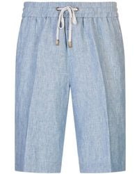 Peserico - Drawstring Elasticated Shorts - Lyst
