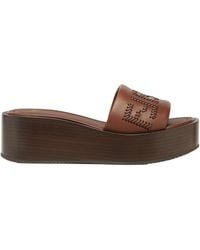 Fendi - Sunshine Flatform Slides - Lyst