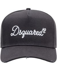 DSquared² - Logo Embroidered Distressed Baseball Cap - Lyst