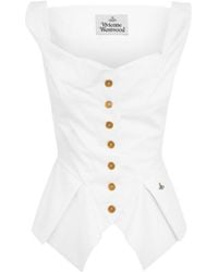 Vivienne Westwood - Square-Neck Button Down Top - Lyst
