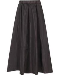 Aspesi - Logo-Detailed Pleated Skirt - Lyst