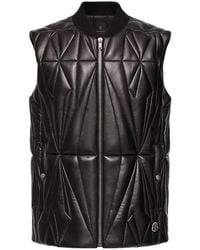 Moncler - Rick Owens Geocamo Flight Nappa Leather Vest - Lyst