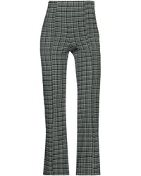 Ganni - Two-Tone Plaid Casual Pants - Lyst