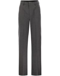 Dondup - Janice Wide-Leg Pants - Lyst