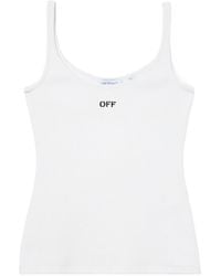 Off-White c/o Virgil Abloh - Off Stamp Rib Tank Top - Lyst