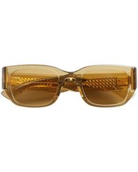 Bottega Veneta - Intrecciato Square Sunglasses - Lyst