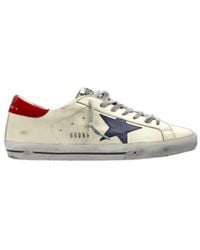 Golden Goose - Super-Star Lace-Up Sneakers - Lyst