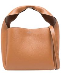 TOTEME - Totême Logo Printed Single-Compartment Top Handle Bag - Lyst