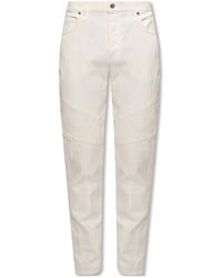 Balmain - Slim Cut Cotton Jeans - Lyst
