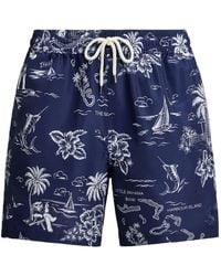 Polo Ralph Lauren - Printed Swimming Trunks - Lyst