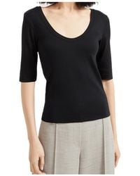 Brunello Cucinelli - Scoop Neck Straight Hem T-Shirt - Lyst