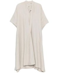 Ziggy Chen - Panelled Short-Sleeve Midi Dress - Lyst