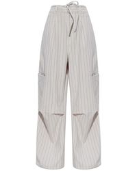 Y-3 - Pinstriped Drawstring Trousers - Lyst