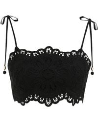 Zimmermann - Lace Macramé Crop Top - Lyst
