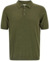 Roberto Collina - Textured Knit Polo Shirt - Lyst