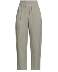 Brunello Cucinelli - High-Waisted Solid-Color Casual Pants - Lyst