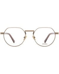 ZEGNA - Round Optical Glasses - Lyst