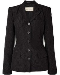 Dries Van Noten - Single-Breasted V-Neck Blazer - Lyst