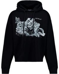 Off-White c/o Virgil Abloh - Graphic-Print Hoodie - Lyst