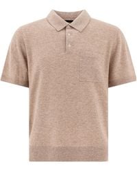 Vince - Linen, Wool And Chashmere Polo Shirt - Lyst