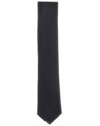 Emporio Armani - Gabardine Silk Tie - Lyst