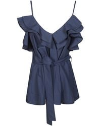 P.A.R.O.S.H. - Belted Blouse - Lyst
