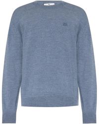 Etro - Logo-Embroidered Crewneck Knitted Jumper - Lyst