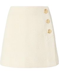 Pinko - Tweed Mini Skirt - Lyst