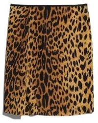 Gucci - Printed Silk Crêpe De Chine Skirt - Lyst