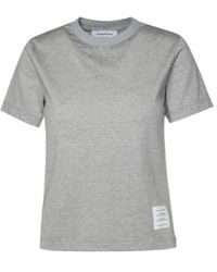 Thom Browne - Logo Patch Crewneck T-Shirt - Lyst