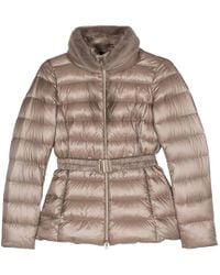 Herno - High Neck Belted Puffer Jacket - Lyst