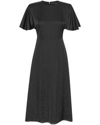 ROTATE BIRGER CHRISTENSEN - Round Neck Short Sleeve Dress - Lyst