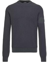 Moncler - Logo Patch Crewneck Jumper - Lyst