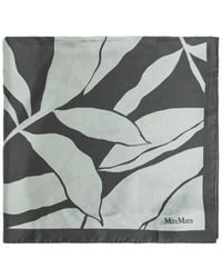 Max Mara - Leaf-Print Scarf - Lyst