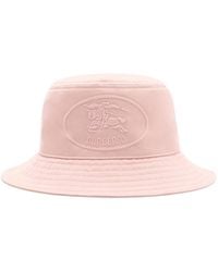 Burberry - Knight Stamp Gabardine Bucket Hat - Lyst