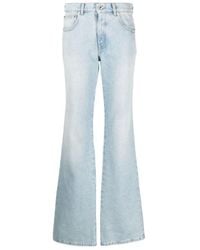 Off-White c/o Virgil Abloh - Bleach Baby Low-Rise Flared Jeans - Lyst